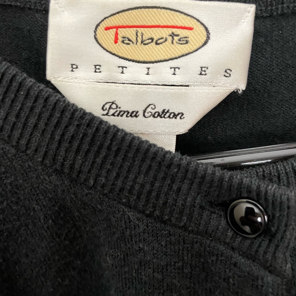 Talbots Black Knit Sweater - Picture 4 of 6